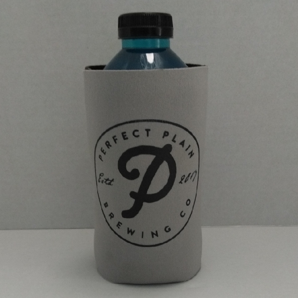 Perfect Plain Brewing Co. Gray Oversized Bottle Sleeve / Koozie‎